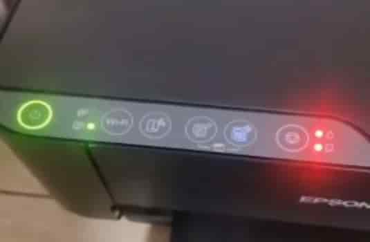 爱普生L3253一通电三灯常亮按住停止后变四灯同时闪固件刷机修复